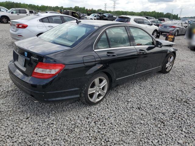 WDDGF8BB2BR163103 - 2011 MERCEDES-BENZ C 300 4MATIC BLACK photo 3