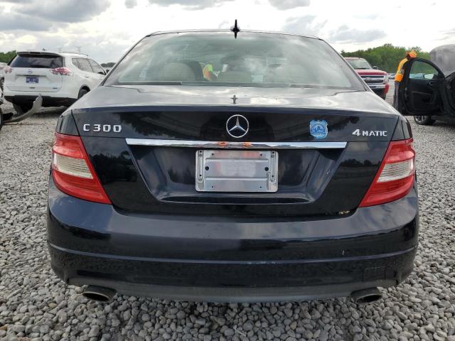 WDDGF8BB2BR163103 - 2011 MERCEDES-BENZ C 300 4MATIC BLACK photo 6
