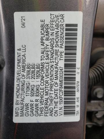 19XFC2F84ME003247 - 2021 HONDA CIVIC SPORT 石墨色 照片 13