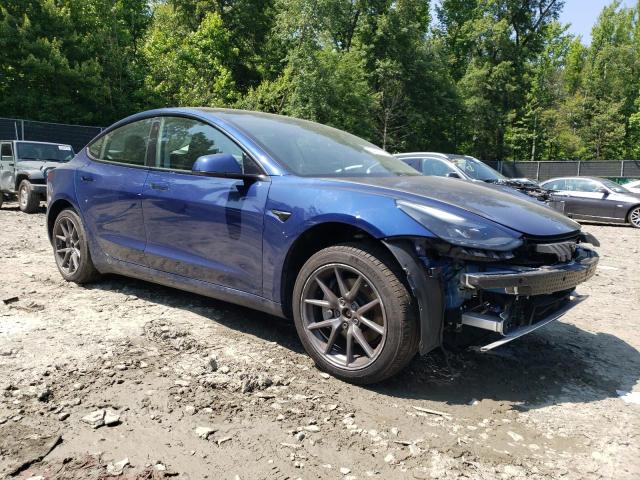 5YJ3E1EB1MF078843 - 2021 TESLA MODEL 3 BLUE photo 4