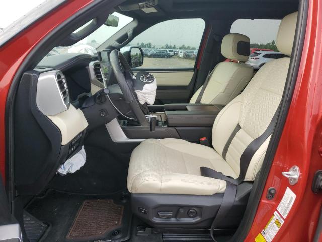 5TFMC5AB9PX002384 - 2023 TOYOTA TUNDRA CREWMAX PLATINUM Червоний фото 7