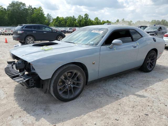 2C3CDZFJ8MH571439 - 2021 DODGE CHALLENGER R/T SCAT PACK GRAY photo 1