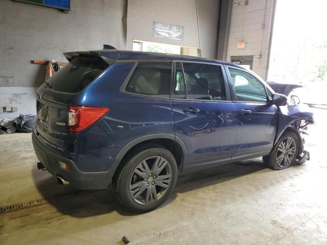 5FNYF8H58KB009243 - 2019 HONDA PASSPORT EXL BLUE photo 3