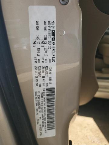 2C4RC1CG9DR534350 - 2013 CHRYSLER TOWN & COU TOURING L GOLD photo 14