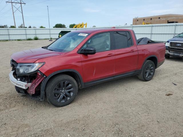 5FPYK3F14NB008374 - 2022 HONDA RIDGELINE SPORT MAROON photo 1