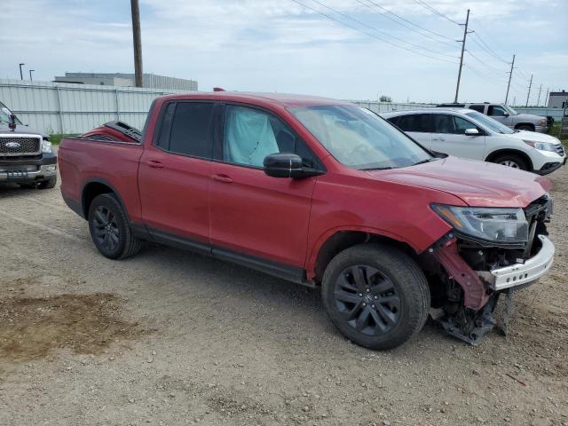 5FPYK3F14NB008374 - 2022 HONDA RIDGELINE SPORT MAROON photo 4