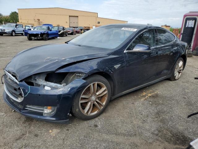 5YJSA1H16EFP37415 - 2014 TESLA MODEL S BLUE photo 1