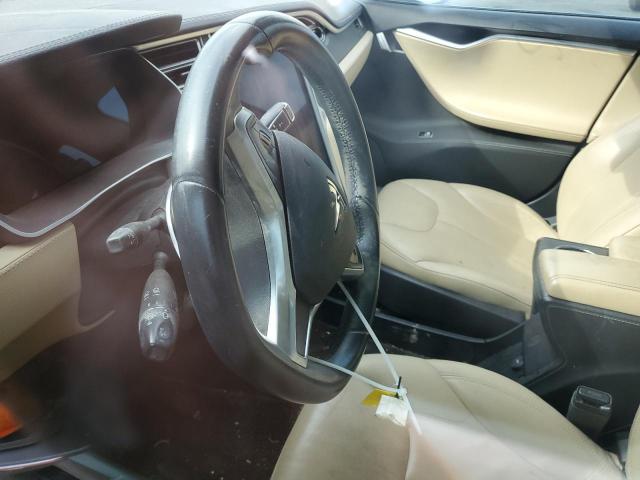 5YJSA1H16EFP37415 - 2014 TESLA MODEL S BLUE photo 8