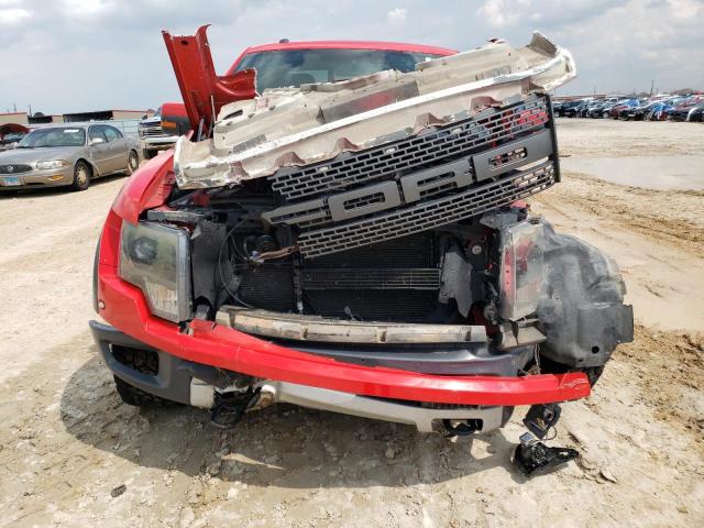 1FTFW1R67DFD81483 - 2013 FORD F150 SVT RAPTOR RED photo 5