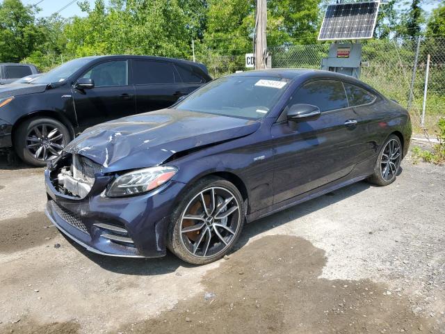 WDDWJ6EB9KF900227 - 2019 MERCEDES-BENZ C 43 AMG BLUE photo 1