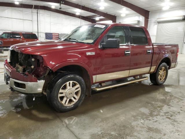 1FTPW145X5FA97219 - 2005 FORD F150 SUPERCREW MAROON photo 1