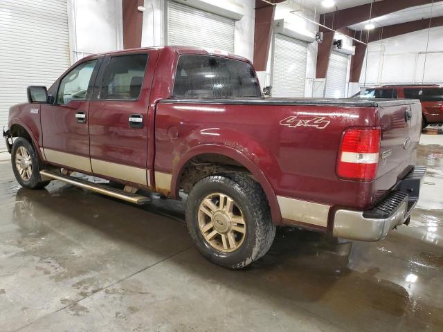 1FTPW145X5FA97219 - 2005 FORD F150 SUPERCREW MAROON photo 2