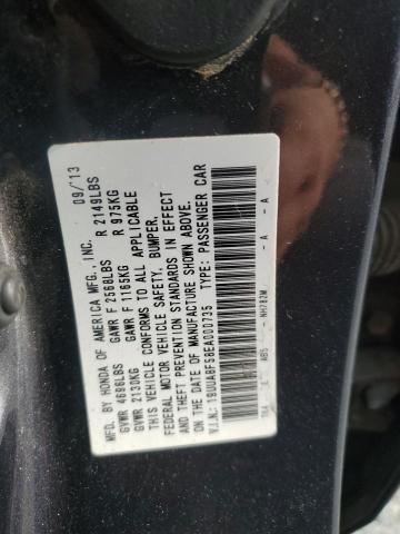 19UUA8F58EA000735 - 2014 ACURA TL TECH CHARCOAL photo 12