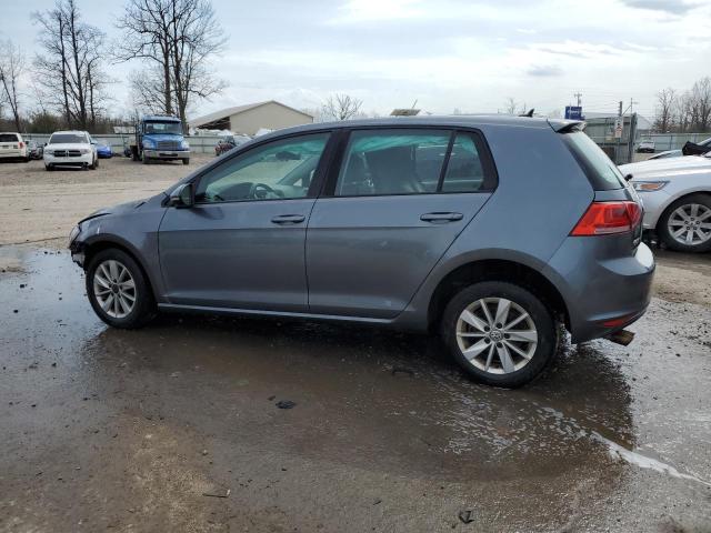 3VW217AU1FM032510 - 2015 VOLKSWAGEN GOLF GRAY photo 2