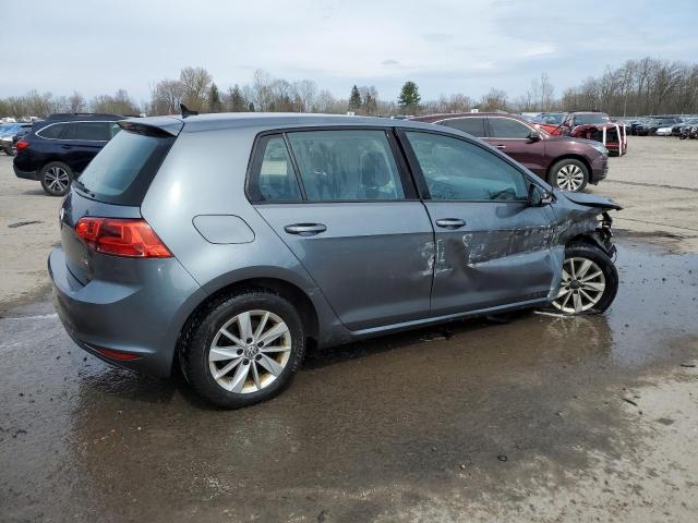 3VW217AU1FM032510 - 2015 VOLKSWAGEN GOLF GRAY photo 3