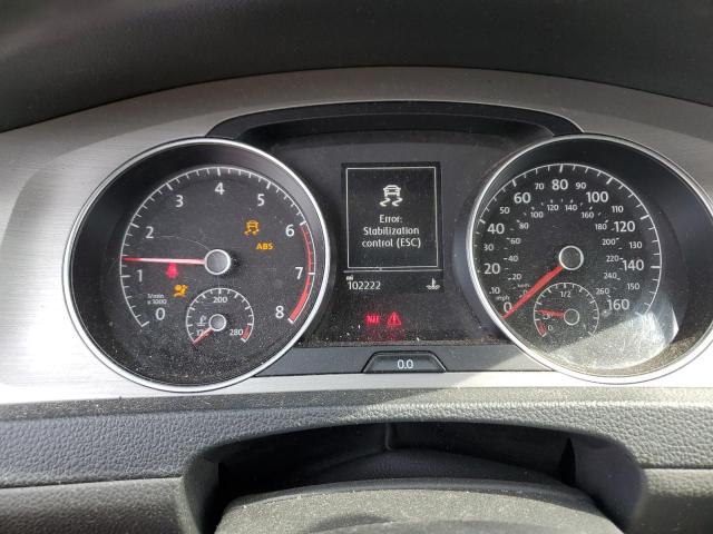 3VW217AU1FM032510 - 2015 VOLKSWAGEN GOLF GRAY photo 9