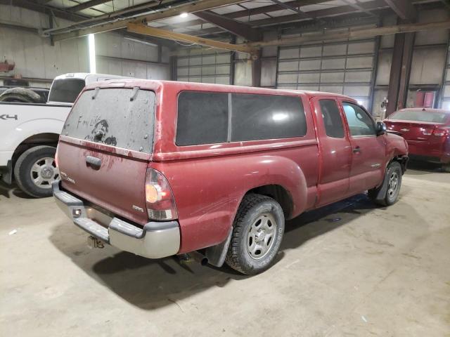 5TFTX4CN9BX010480 - 2011 TOYOTA TACOMA ACCESS CAB მუქწითელი ფოტო 3