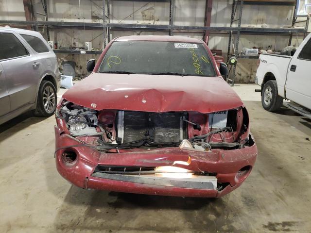 5TFTX4CN9BX010480 - 2011 TOYOTA TACOMA ACCESS CAB მუქწითელი ფოტო 5