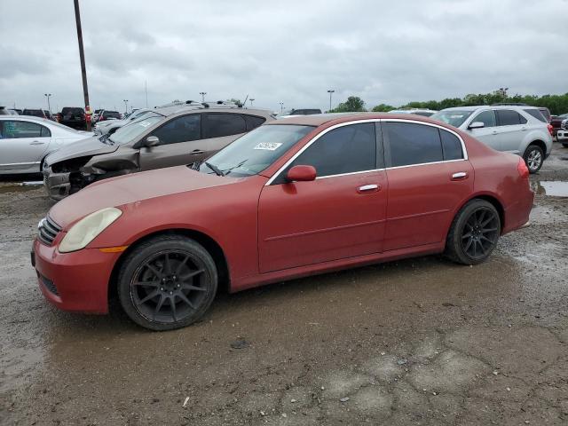 JNKCV51E45M211786 - 2005 INFINITI G35 RED photo 1