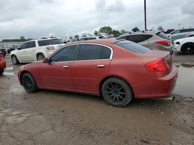 JNKCV51E45M211786 - 2005 INFINITI G35 RED photo 2