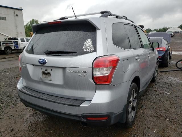 JF2SJGPC0EH411021 - 2014 SUBARU FORESTER 2.0XT TOURING SILVER photo 4