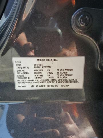 7SAYGDEF0RF162022 - 2024 TESLA MODEL Y Grau Foto 13