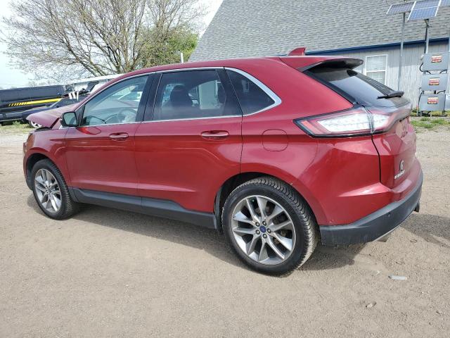 2FMPK4K97FBB72587 - 2015 FORD EDGE TITANIUM BURGUNDY photo 2