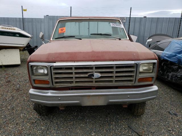 1FTHF2615FPB13102 - 1985 FORD F250 BROWN photo 5