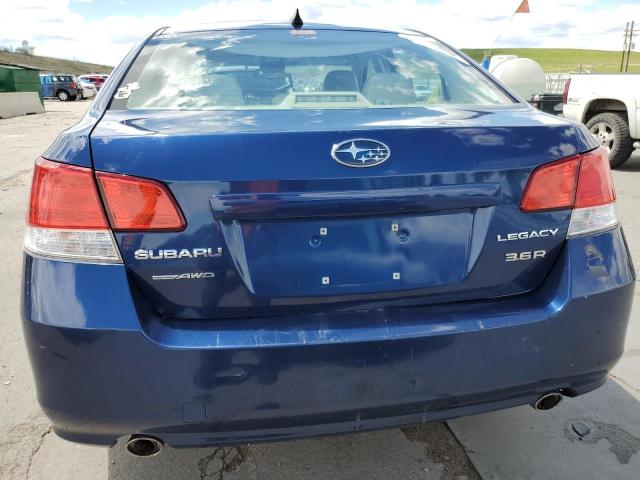 4S3BMDK62B2210581 - 2011 SUBARU LEGACY 3.6R LIMITED BLUE photo 6