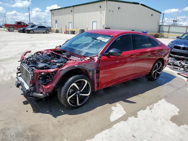 1HGCV1F3XMA098767 - 2021 HONDA ACCORD SPORT RED photo 1