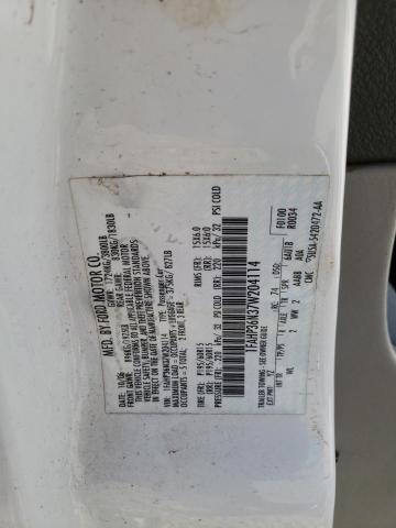 1FAHP36N37W204114 - 2007 FORD FOCUS ZXW WHITE photo 12