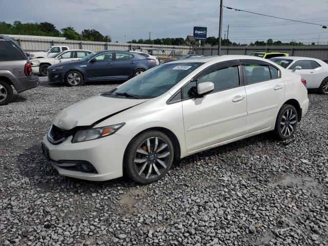 19XFB2F99FE085328 - 2015 HONDA CIVIC EXL WHITE photo 1