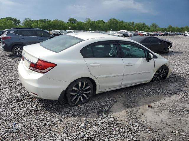 19XFB2F99FE085328 - 2015 HONDA CIVIC EXL WHITE photo 3
