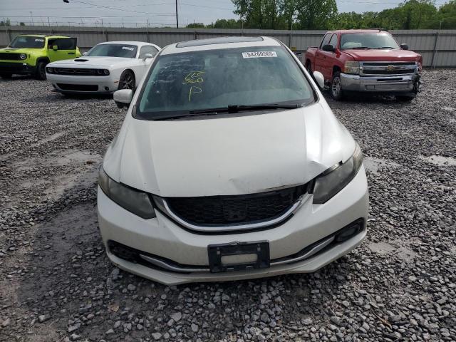19XFB2F99FE085328 - 2015 HONDA CIVIC EXL WHITE photo 5