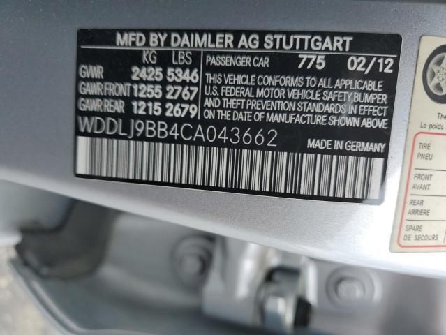 WDDLJ9BB4CA043662 - 2012 MERCEDES-BENZ CLS 550 4MATIC SILVER photo 13