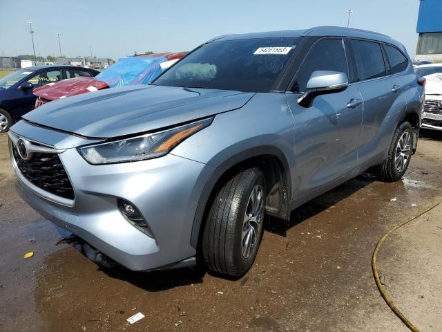 5TDHZRBH6MS082688 - 2021 TOYOTA HIGHLANDER XLE Mavi foto 1