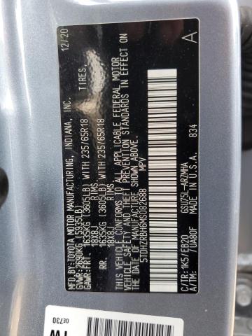 5TDHZRBH6MS082688 - 2021 TOYOTA HIGHLANDER XLE Mavi foto 13