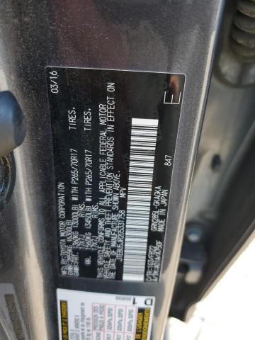 JTEBU5JR2G5331758 - 2016 TOYOTA 4RUNNER SR5/SR5 PREMIUM 灰色 照片 12