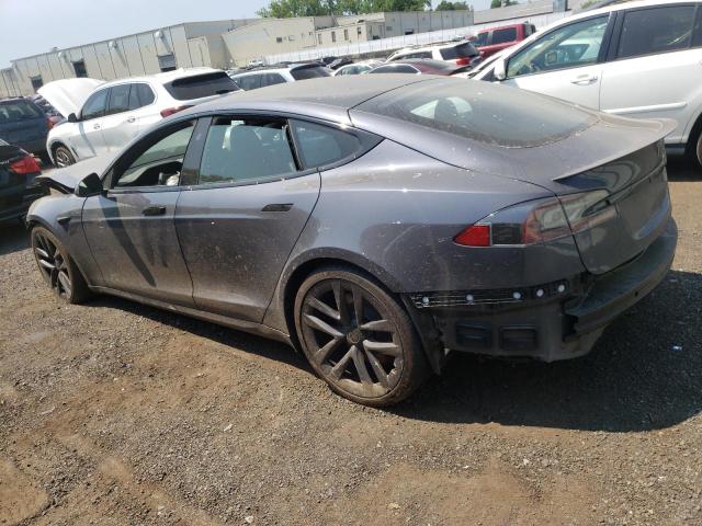 5YJSA1E66NF462113 - 2022 TESLA MODEL S رمادي صورة 2
