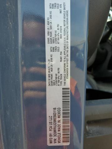 3C6MRVJG9ME563116 - 2021 RAM PROMASTER 3500 HIGH 蓝色 照片 13
