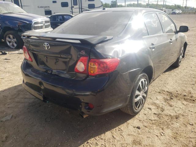 1NXBU40E09Z050303 - 2009 TOYOTA COROLLA BASE BLACK photo 4