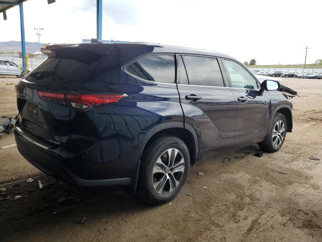 5TDGZRBHXMS075657 - 2021 TOYOTA HIGHLANDER XLE 蓝色 照片 3