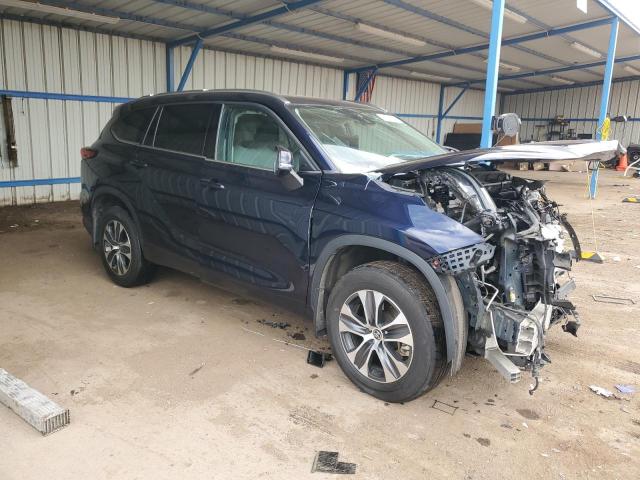 5TDGZRBHXMS075657 - 2021 TOYOTA HIGHLANDER XLE 蓝色 照片 4