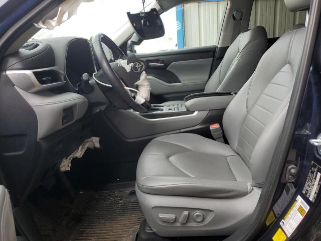 5TDGZRBHXMS075657 - 2021 TOYOTA HIGHLANDER XLE 蓝色 照片 7