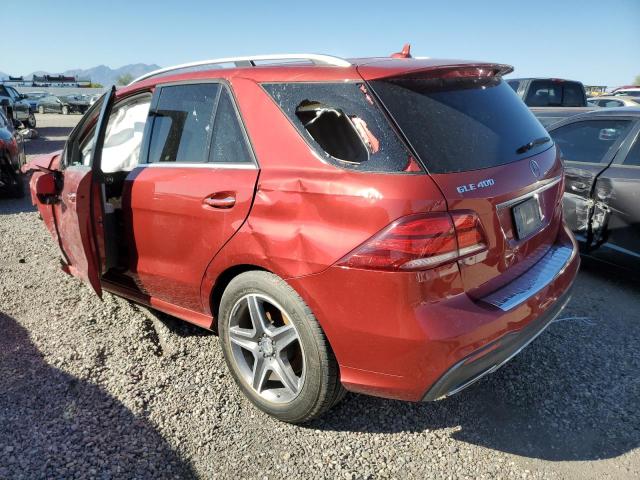 4JGDA5GB6HA869285 - 2017 MERCEDES-BENZ GLE 400 4MATIC MAROON photo 2