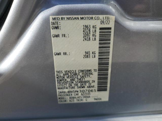 1N4BL4DV5PN307065 - 2023 NISSAN ALTIMA SV SILVER photo 12