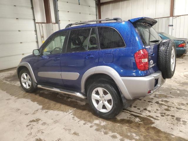 JTEGD20V240001338 - 2004 TOYOTA RAV4 BLUE photo 2