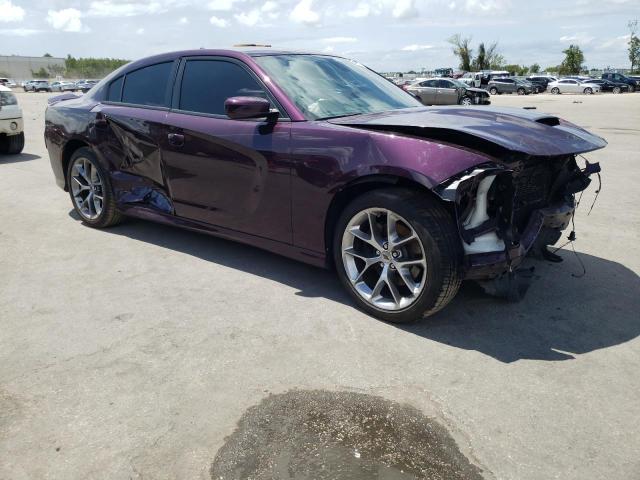 2C3CDXHG3LH199755 - 2020 DODGE CHARGER GT PURPLE photo 4