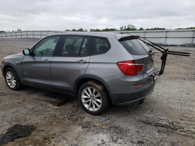 5UXWX9C58D0A24135 - 2013 BMW X3 XDRIVE28I GRAY photo 2