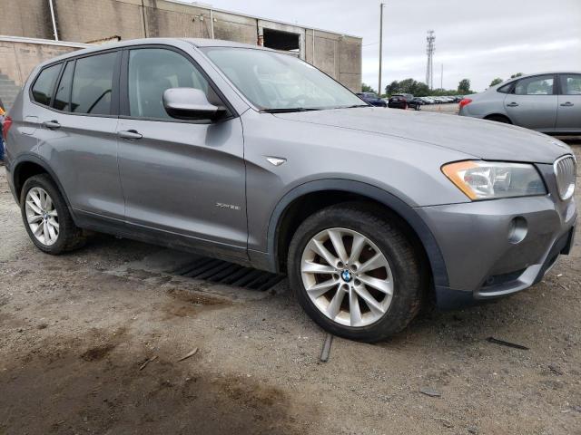 5UXWX9C58D0A24135 - 2013 BMW X3 XDRIVE28I GRAY photo 4